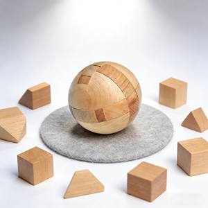 Balle de puzzle <span class=keywords><strong>en</strong></span> <span class=keywords><strong>bois</strong></span> - <span class=keywords><strong>Casse</strong></span>-tête sphérique 3D pour adultes et enfants - Product Image 5