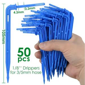 Kit d'irrigation goutte à goutte 1/2 pouce, ensemble de 80 pièces pour plantes succulentes de balcon, système d'arrosage automatique en PVC/PP, connexion rapide - Product Image 4