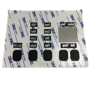 Fabrika tuş takımı ve klavyeler grafik bindirme s ölü ön paneller 3M9448A yapıştırıcı ile 0.175mm mat PC grafik bindirme - Product Image 3