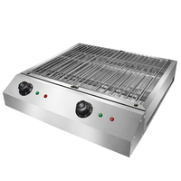 Grill électrique sans fumée écologique 220v/110v pour usage commercial, grilles de barbecue en acier inoxydable, petite machine à barbecue