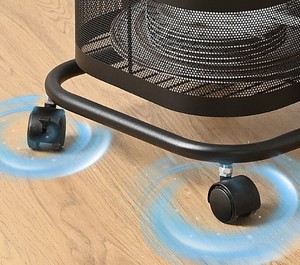 Carrito de empuje, estante de cocina, carrito de mano para verduras, cesta de acero al carbono, almacenamiento de aperitivos, organizador de Dios - Product Image 4