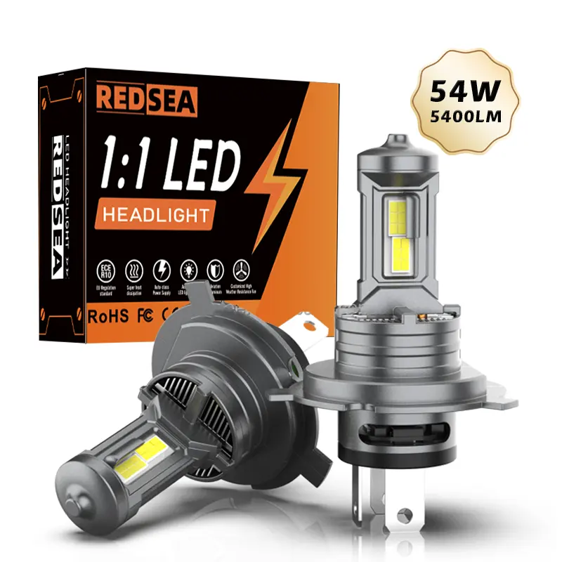 REDSEA 44W 3570 chip S300 plug and play Super luminoso mini led lampadina H4 H7 H11 HB3 9005 HB4 9006 auto fari led