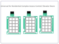 Clavier à membrane flexible FPC en PET/PC pour instrument de pesage, étanche, à touches convexes, avec circuit imprimé 4x4, fabriqué en Chine
