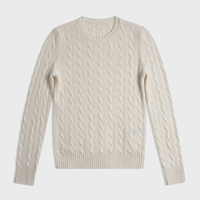 Pull en laine classique pour femme 202Six, à manches longues, coupe ajustée, style vintage, chaud, fabricant OEM en gros