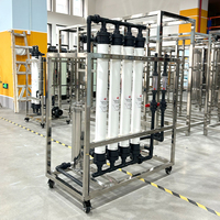 Système de filtration d'eau électrique par osmose inverse (RO) OEM 1T à ultrafiltration avec fonction anti-calcaire pour usage hôtelier, purificateur industriel en acier inoxydable