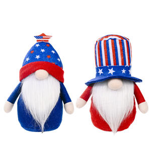 Muñeco de Peluche con la Bandera Estadounidense para el Día de la Independencia, 4 de <span class=keywords><strong>Julio</strong></span>, para Niños, Tela Reciclada, Decoración del Hogar - Product Image 6