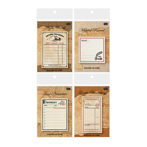 30 hojas/paquete Time Poetry Series American Retro Hand Account Conveniencia Pegatinas Material Decoración Collage - Product Image 5