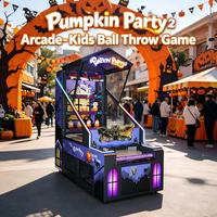 Machine de jeu vidéo d'arcade à monnayeur, simulateur de tir de balles Pumpkin Party pour salles d'arcade, centres de divertissement familial et centres commerciaux