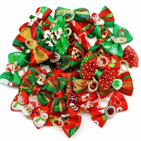 Élégants accessoires fantaisie imprimés animaux pour chiens et chats : nœuds papillon et nœuds pour toutes les saisons, fournitures de Noël pour animaux de compagnie