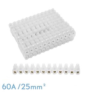 Regletta di derivazione semitrasparente 60A/25mm, 12 connettori, flessibile e facile da tagliare, ideale per connessioni sicure e - Product Image 1