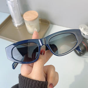 Gafas de Sol de moda <span class=keywords><strong>2022</strong></span> para mujer, gafas de sol de diseñador de sombra Vintage de lujo, de tamaño pequeño gafas de sol, gafas cuadradas para hombre - Product Image 4