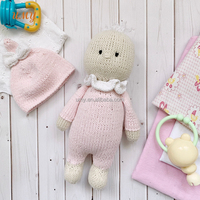 Souvenir enfants mignon personnalisé peluche peluche nouveau-né infantile bricolage tricot tressage Machine bébé doux jouer tricoté pull jouets en peluche