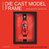 Lukisan Gantung 3D Model Mobil Alloy 1:32 Bingkai Foto Model Supercar Lecon Hadiah Dekorasi Rumah