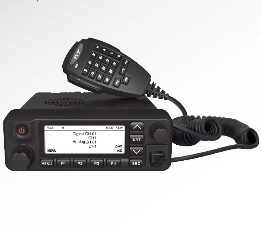 Trasmettitore fm professionale DMR digitale mobile radio TYT MD-9600 stazione radio a due vie 50W standard militari