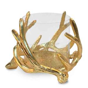 Soportes de asta de aluminio, portavelas con votivo de vidrio para decoración de centros de mesa - Product Image 2