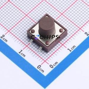 TSB12311-090D532DH-R0350 Tactile Switch SMD-4P,11.7x11.5mm Switch Single Pole Single Throw Round Button 2.8N 11.7mm - Product Image 1