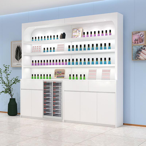 Estante de Pared para Esmaltes de Uñas 2025, Mueble Exhibidor de Productos de Belleza, Estante para Esmaltes de Uñas para Salón de Manicura - Product Image 1