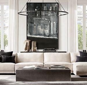 Lustre rond traditionnel minimaliste de style Rennes de 48 pouces - Product Image 3