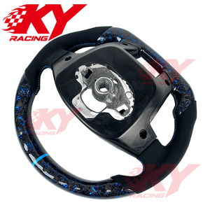 Accessoires intérieurs pour Ford Ranger Raptor F150 F250 F350 XLT Shleby Explorer 2012+ Volant en fibre de carbone forgée avec LED RPM - Product Image 3