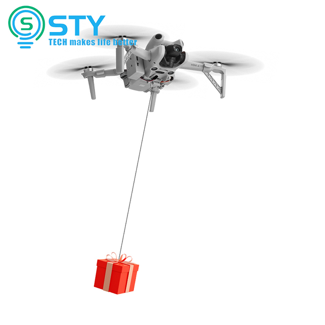 Wholesale Airdrop System Wedding Ring Gift Deliver Life Rescue Mini 4 Pro drone Landing Gear Air Thrower Device