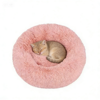 Coussin de luxe en velours pour chat et chien, 40 cm, doux et moelleux, pour l'hiver