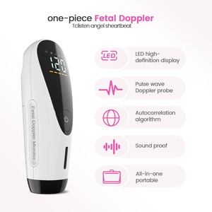 Moniteur de fréquence cardiaque fœtale à ultrasons, équipement médical <span class=keywords><strong>Doppler</strong></span> fœtal, <span class=keywords><strong>Doppler</strong></span> de rythme cardiaque fœtal pour usage domestique, vente chaude - Product Image 1