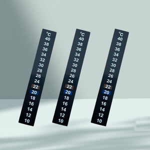 डिजिटल पालतू सामग्री पट्टी स्टिक-ऑन मछली टैंक थर्मामीटर तापमान स्टिकर चिपकने वाले घरेलू उपयोग एक्वेरियम के साथ रंग बदलता है - Product Image 3