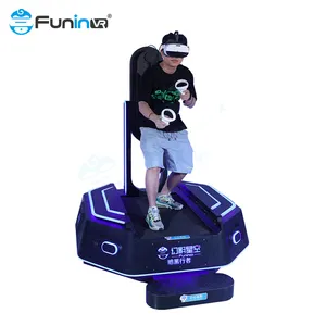 Hiburan Jejak Kaki Kecil Miin VR Mesin Game Kat Walker Shooting Simulator VR Treadmill Vr Running Platform