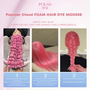 POLAN Private Label Ammonia Free <strong>Hair</strong> <strong>Dyes</strong> Mousse 10-Mins New Fast Coloring Foam <strong>Hair</strong> <strong>Dye</strong> Mousse OEM - Product Image 6