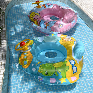 Anillo de natación inflable para bebé Tanyozhe, diseño de dibujos animados de 60x45cm para niños, juego en piscina - Product Image 2