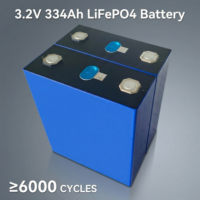 For 334AH 3.2V LiFePO4 Prismatic Lithium Battery Grade a 6000 Cycles Over 350Ah for EV RV ESS DIY Battery Pack