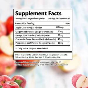 Capsules amincissantes de marque privée Formule naturelle pour la digestion Métabolisme énergétique Stimuler une perte de poids saine - Product Image 2