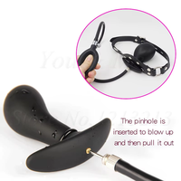 Bouchon buccal gonflable en silicone liquide, bâillon oral, boule ouverte pour la bouche, bâton, passion, flirt, contraintes, jouets sexuels pour adultes
