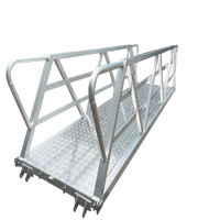 Échelle de quai économique pour marine avec main courante, passerelle en aluminium pour bateau