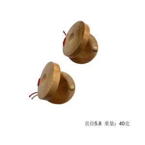 Castagnettes en bois Orff rondes, très vendues, pour la danse, pour la maternelle, l'éducation préscolaire, instrument de musique - Product Image 5