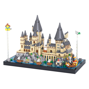 Blocs de construction créatifs de style supermarché en gros, ensembles de blocs de construction de château du monde magique, articles de décoration intérieure - Product Image 3