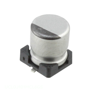 ตัวเก็บประจุแบบยึดพื้นผิว100 uF ตัวเก็บประจุแบบ UCL0J101MCL6GS 100 uF 20% 6.3V SMD - Product Image 1
