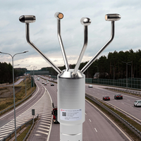 Capteur de vitesse et de direction du vent à ultrasons en acier inoxydable RIKA IP66, portée 0-60 m/s, précision 2 %, pour la surveillance des ponts longue portée