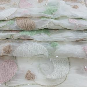 Tessuto in Pizzo di Lusso con Perline per Abiti da Sposa, Tessuto in Pizzo con Perline Fatte a Mano, Tessuti in Pizzo di Lusso per Feste - Product Image 2