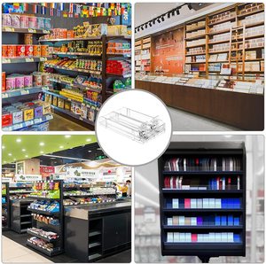 Penyangga Rak Plastik Supermarket Baru 2024 yang Praktis dengan Pembagi - Product Image 2