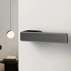 Kunci Pintu Kamar Tidur Kayu Modern, Kenop Kunci Tersembunyi, Mudah Dipasang, Gagang Pintu Privasi dari Paduan Seng dengan Silinder Kunci - Product Image 1