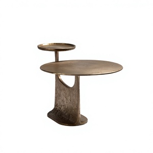 New Eco-Friendly Amson Brass Coffee <b>Table</b> <b>Nesting</b> Design Modern Living Room Furniture Metal Side <b>Table</b> Decorative Home Accent - Product Image 1