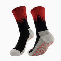 Chaussettes de sport mi-mollet en jersey de coton peigné pour hommes, anti-humidité, anti-odeur, antidérapantes, emballées pour la course à pied