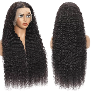 Perruques sans colle à dentelle transparente HD, effet vague d'eau, <span class=keywords><strong>cheveux</strong></span> humains bouclés et ondulés, prêtes à l'emploi, vente chaude du fournisseur d'usine - Product Image 1