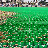 Grille alvéolée en PEHD Taurus Factory Direct pour stabilisation de gravier industriel, parking et aménagement extérieur vert