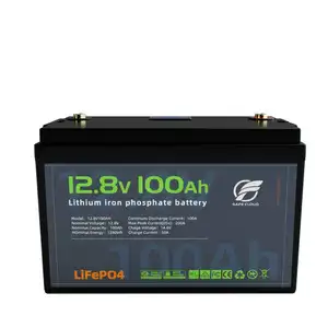 Manufacturers supply 12V 48V 100ah LiFeO4 battery 1280Wh RV lithium battery outdoor lithium battery back up power station