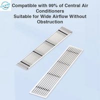 Grille de ventilation linéaire carrée en aluminium, diffuseur d'air de plafond HVAC pour bureau et décoration intérieure