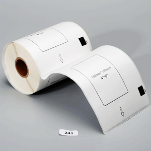 Venta al por mayor de fábrica, <span class=keywords><strong>impresora</strong></span> <span class=keywords><strong>Brother</strong></span> compatible personalizada, 4x6, DK1241, DK241, etiqueta de impresión autoadhesiva, papel adhesivo térmico - Product Image 2