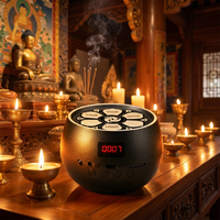 Lecteur de chants bouddhistes Lotus personnalisé avec logo gravable, télécommande, écran d'affichage, batterie 1000-2000mAh, Zen