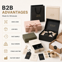 Juego de Empaque para Regalos, Empaque Sostenible y Reciclable al por Mayor, Empaque de Lujo para Tiendas Minoristas, Eventos y Regalos Navideños